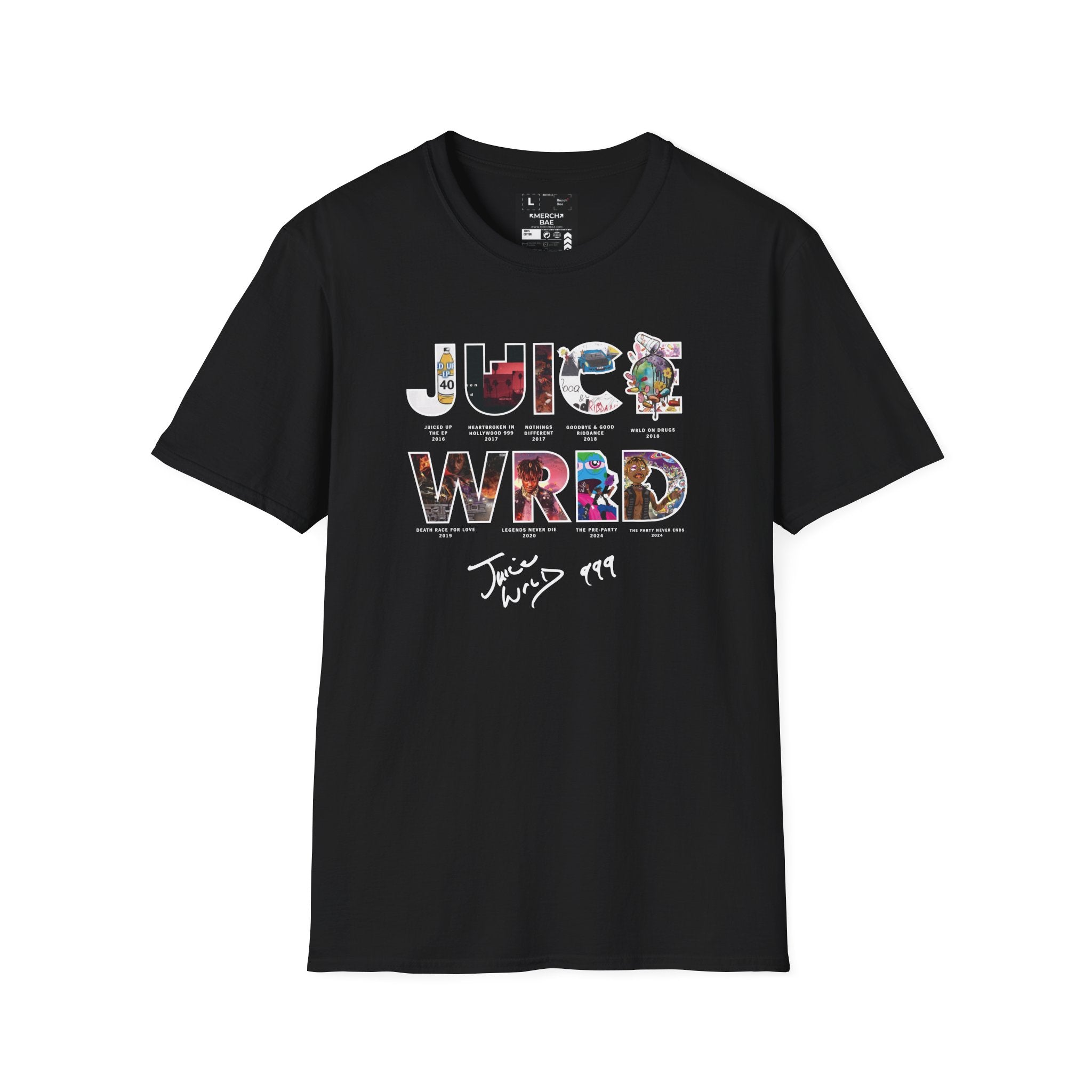 Juice WRLD Album in Letter Graphic T-Shirt